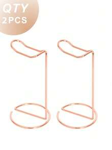 1pc Metal Headphone Stand, Desk Headphone Holder Suitable For All Headphone Sizes, Gold/Rose Gold/Silver - Multicolor - View 15