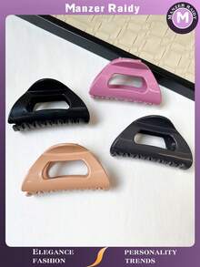 Kẹp tóc silicon mềm cỡ lớn mới mùa thu 2025, có thể uốn cong tự do. Thiết kế hình tam giác, bề mặt nhẵn với các rãnh chống trượt. Thiết kế kẹp hai hàng răng, các cạnh được mài nhẵn giúp giữ tóc chắc chắn và nhẹ nhàng. Kẹp tóc càng cua thời trang dành cho nữ, phụ kiện tóc thanh lịch. - Nhiều màu-03 - Xem 6