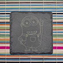 52 Pack 4 X 4 Inch Blank Black Slate Coasters Bulk Square Slate Stone Coaster For Drink Bar Kitchen HomeOutdoor Coffee Table Engraving Handmade Natural Rough Edge Set Of 52 - 黑色 - 查看 6