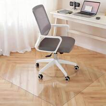 Hardwood Floor Office Chair Mat, Transparent Floor Protector, Suitable For Rolling Chairs, Heavy Duty Wood/Tile Floor Protection Pad For Home Office, Non-Slip, Easy To Clean