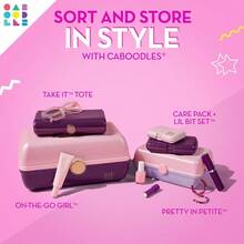 Caboodles OnThe Go Girl Bubblegum Marble 13.38x8.88x6.5 Inch Pack Of 1 - 1338x888x65InchPackof1 - View 6