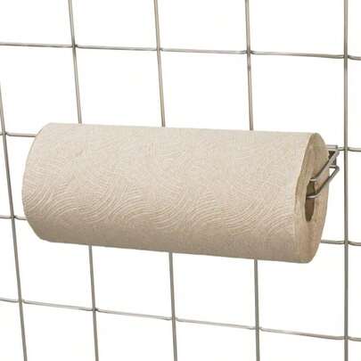 IDesign Jayce Metal Iron Holder, Storage Basket For Modular Grid Wall System, Organizer For Kitchen, Bathroom, Bedroom, Office, Basement, Garage 825" X 575" X 5" - Matte Black