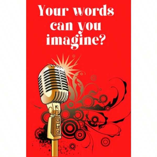 NOTEBOOK Your Words Can You Imagine?: 110 Pages White Paper Convenient 6 X 9 Size College Ruled Lines Good Quality Paper