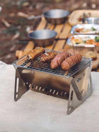 Multifunctional Outdoor Ultra-Lightweight Wood-Burning Stove - Multi-Purpose (Can Be Used As Grill & Heater), Easy To Fold, Ultra-Portable, No Sense Of Weight | For Cooking Only, No Direct Food Contact | Ideal For Christmas & Perfect Choice For Thanksgiving