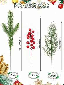 50 Artificial Pine Branches With Red Holly Berries And Cedar Needles, Can Be Used For Christmas Trees, Wreaths, Garlands DIY. Great For Holiday Home Decoration. Christmas Decorations, Home Decorations, Bouquets, Artificial Flowers, Garden Decorations, Fall Home Decorations, Plants Room Decor