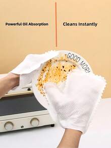 Essential Disposable Cleaning & Dishwashing Gloves For Housewives - Anti-Static Keyboard Dusting Non-Woven Lazy Cloth For Household Chores