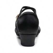 Women's Professional Latin Dance Shoes With Soft Sole, Mid-Heel New Arrival Suitable For Competition And Exam, Ballroom Dance Shoes