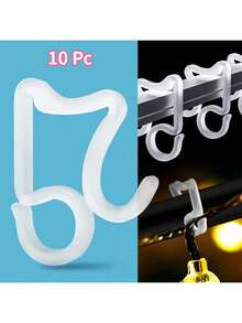 Holiday Light Clips Christmas Light Clips Outdoor Hang Gutter Hooks For Christmas Decoration String Lights Weatherproof Outdoor Lights Clips For Halloween Xmas - White - View 11