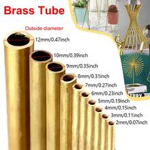 Brass Tubes Diameter 2/3/4/5/6/7/8/9/10/11/12/13/14/15mm Length 300mm Long 0.5mm Wall Brass Pipe Brass Tube Modelmaking Rod Cutting Tool - Yellow - View 1