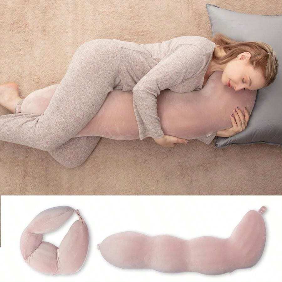 Pea Body Pillow For Side Sleepers, Hugpillow Cuddle Pillows For Adults,Memory Foam Hug Pillow 109x43cm Pink - Pink - View 1