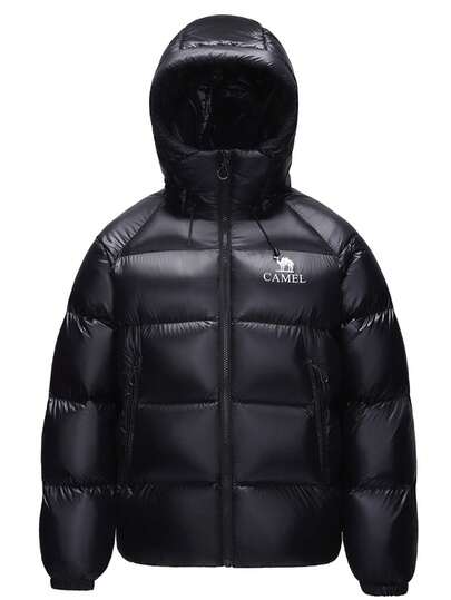 CAMEL CROWN 户外羽绒服，男女通用防风保暖秋冬羽绒服，防水短款羽绒外套
