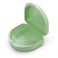 1 Piece Blue Clear Plastic Retainer Case Storage Box Portable Smell Proof Durable Organizer For Home Travel Gym Daily Essentials - Green - View 1