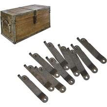Bisagra de soporte de tapa, 10 juegos de antioxidante práctico bisagras de caja de juguetes para gabinete para ventana para caja, bisagras para cajas de madera - 1 - Ver 4