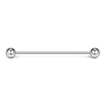 Ruifan 16 Gauge Industrial Barbell Cartilage Earring Body Piercing Jewelry 1 1/2 Inch(38mm){Inchcolor_nameinch:InchSilverinch} - Silver - View 2