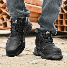 1 Pair Unisex Mid-Top Diamond Pattern Letter Print Sports & Commuting TPU Non-Safety Shoes, Suitable For Outdoor All Seasons - Black - View 7