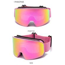 Unisex Double-Layer Anti-Fog Ski Goggles, Outdoor Sports Cylindrical Mountaineering Glasses, Snowmobile Men's Sunglasses, Off-Road Motorcycle Riding Glasses