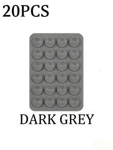 3/5Pcs Multi-Purpose Square Silicone Suction Cup Mobile Phone Holder, 24-Hole Suction Cup With Strong Adhesiveness, 1/10/20/30/40/50/60Pcs,Suitable For Various Scenarios To Prevent Phone Falling, Used For Video, Vibration, And Self-Portrait Phone Accessories