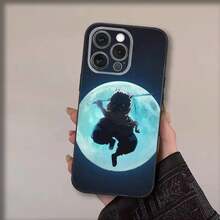 Funda de teléfono con diseño del personaje Hashibira Inosuke de anime, compatible con modelos 17, 16, 15, 14, 13, 12, 11, Pro, Max, Plus, Air, X, XS, XR, SE, 8, 7, Mini, de color negro suave - Z2 - Ver 7