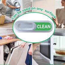 1 件装洗碗机磁铁标志 - 清洁和脏污指示器，时尚通用家居装饰磁铁，强力磁铁，也可用于冰箱最佳礼物 - 彩色 - 查看 9