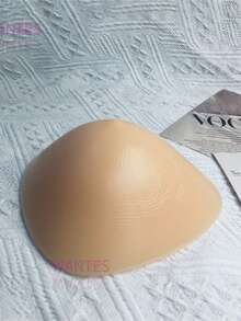 WANTES 1 Pc Triangular Shape Silicone Breast Form Woman Artificial Breast Prosthesis For Mastectom - Beige - View 5