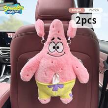 SPONGEBOB 1pc Genuine Car Tissue Box - High Quality Cute Creative Car Tissue Hanging Bag, For Car Interior Decoration - one-size - View 13