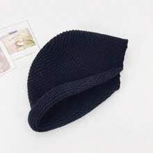 1pc, A Chunky Knit Woolly Hat Combining Style And Warmth. Ideal For Winter Warmth, Autumn Outdoor Wear, And As A Unisex Casual Headwear Accessory.