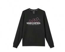 Skechers New Women's Loose Fit Comfortable Fleece-Lined Crew Neck Sweatshirt