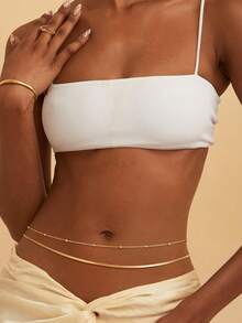 Bohemian Style Multi-Layer Sexy Bikini Set With Tassel, Waist Chain, Belly Button Jewelry, Suitable For Summer Beach, Vacation, Party, Women