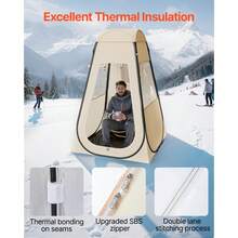 Pop Up Sports Tent, 47x47 In Clear Bubble Tent For 1 Person, Waterproof Outdoor Pod With Floor Mat & Top Cover, Garden Dome Tents Camping Shelter For Events Fishing Cheering - 47*47inch - 查看 5