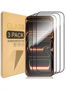 BOLLYMORE 3pcs/Set High Definition Clear Tempered Glass Screen Protector Compatible With Iphone 16/17 Pro Max, Also Compatible With Iphone 17/17 Pro/17 Pro Max/17 Air - Clear - View 27