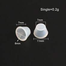 20pcs/Pack Bag Bottom Nail Protector, Anti-Wear Anti-Collision Bag Rivet Silicone Cover, DIY Bag Accessories