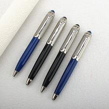 奢华金属银色经典扭纹图案金属蓝黑色圆珠笔 - 148P - 查看 10