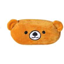 HSYHERE Cute Lovely Funny Happy Animals Bear Face Fruit Strawberry Watermelon Soft Stuffed Surface Clothes Zipper Pencil Box Pencil Case Pencil Holder Pouch Pen Bag - Bear - 熊 - 查看 2