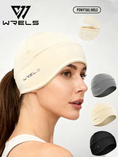 WRELS 1pc/3pcs Set Windproof Ear Warmer Cycling Cap, Solid Color Warm Helmet Liner Hat, Windproof Warm Ear Cover Hat Suitable For Cycling, Skiing, Motorcycle, Running And Outdoor Sports, Couple Style