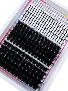 320/310/290/190 Pcs 4 Styles Cartoon Faux Eyelashes, Pointed Tip Eyelashes, Individual Eyelash Clusters, Pointed Tip + Lower Lash + 160D + 200D / 60D + 80D / 80D + 100D Mixed Natural Makeup Effects, 6-21mm Mixed Length, Cat Eye Thick & Moisturizing False Eyelashes, Reusable, Individual Segment Eyelashes, Lightweight & Soft, Easy DIY Lash Extension At Home - D - Xem 4