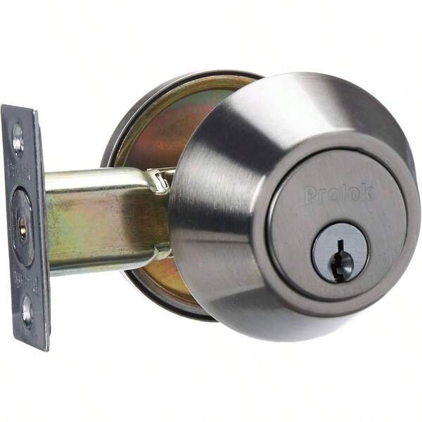 Prolok MY - 660 - US32D Cerrojo residencial funcin sencilla, acero inoxidable, llave estndar, en caja