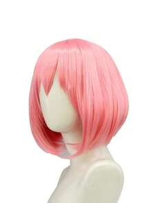Ania角色扮演假发，粉色合成假发，派对服装 - 粉色 - 查看 6