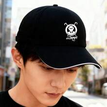 Modern fashion baseball cap with a black cap logo and a golf-style design snapback cap Duckville cap baseball cap low cap fashionable breathable duck cap low cap graphic print snapback Baseball cap unisex retro sports visual ball cap large head around small head around - ブラック - チェックする 1