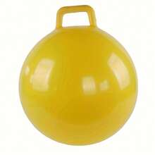1个45厘米宽超大弹力球，带手柄 - 采用特殊加厚PVC材料制成，适合后院锻炼、生日派对、家庭互动和休闲放松！派对游戏、趣味健身配件、巨型弹力球、加固手柄、成人弹力球、健身球、户外休闲、居家活动