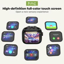 1 Pair HTC NE40 TWS Wireless Earbuds, Support 131 Language Translation, With HD LED Display And High-Fidelity Wireless Audio Quality. Suitable For Office, Workout, Study And More. Built-In Microphone. Birthday Gift Choice, Earbuds With Shock-Resistant Function. - Grey - View 3