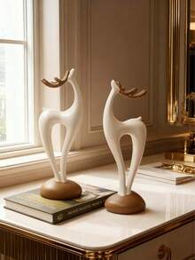 1 قطعة من مجموعة تماثيل إناء زهور محفور من الراتنج بتصميم إلهي هندسي، ديكور أنيق وعصري مناسب كهدية للمنزل والمكتب، عيد ميلاد، تخرج، عيد الميلاد - متعدد الألوان - مشاهدة 8