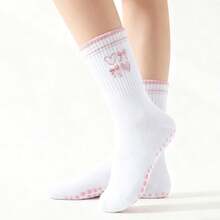 Women's Non-Slip Yoga Socks, Professional Non-Slip Pilates Socks, Women's Indoor Non-Slip Floor Socks, Suitable For Dance, Fitness Training, Yoga, Pilates And Other Sports, Soft, Comfortable, Breathable And Sweat-Absorbing, All-Season, Great For Halloween, Christmas, Valentine's Day Gifts For Family And Friends - Multicolor - View 4
