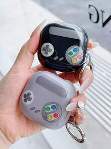 Creative Pattern Protective Case Compatible With Samsung Galaxy Buds Live/Buds Pro/Buds 2 Wireless Bluetooth Earphones, Leopard Print Shockproof Full Cover Anti-Lost Earphone Case - Multicolor - View 5