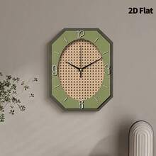 1 pieza Reloj de pared moderno minimalista y de diseño de moda, de movimiento de cuarzo súper silencioso, sin tic-tac, adecuado para la decoración de la sala de estar, la sala de música, el dormitorio, la cocina, la cafetería, regalo perfecto y decoración festiva
