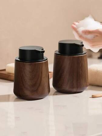 2/1 buc Dispenser de săpun spumă 8.45oz, esențial pentru baie, Dispenser de săpun lichid pentru bucătărie, Sticlă elegantă, Dispenser din plastic, Structură durabilă, Recipient reîncărcabil, Dispenser de săpun lichid pentru mâini, Uz casnic și comercial