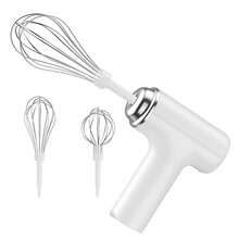 Multi-Functional Wireless Handheld Electric Mixer, Electric Egg Beater, Milk Frother, Home Baking Cake Cream Mixer, 2 Blender Heads, 3 Speed Settings, Powerful Power Easy To Clean,Stainless Steel Mixer, Kitchen Appliances Tools - Multicolor - View 14
