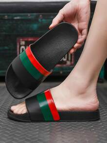 Men's Sports Slippers, Durable Thick EVA Sole, Lightweight Casual Indoor/Outdoor Flip Flops, Suitable For Summer Outdoor, Beach And Leisure - Green - View 6