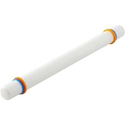 Large Fondant Rolling Pin With Guide Rings Fondant Roller Ideal For Rolling Large Amounts Of Fondant On Tiered Cakes 20Inch
