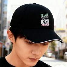 A modern black cap with a design featuring The Clash in black visual ball cap sports low cap duck cap fashionable breathable small head around unisex snapback baseball cap retro snapback cap Duckville cap large head around low cap graphic print Baseball cap - ブラック - チェックする 3