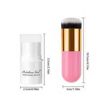 4pcs Waterproof Cream Contour Stick Set - Highlighter, Blush & Bronzer With Golden Powder Brush - Under 1fl.Oz, Shimmery Medium Coverage For All Tones - Nhiều màu - Xem 7